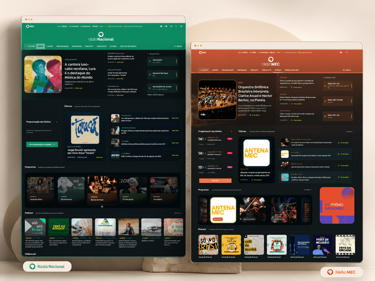 Preview of Rádio MEC and Rádio Nacional project