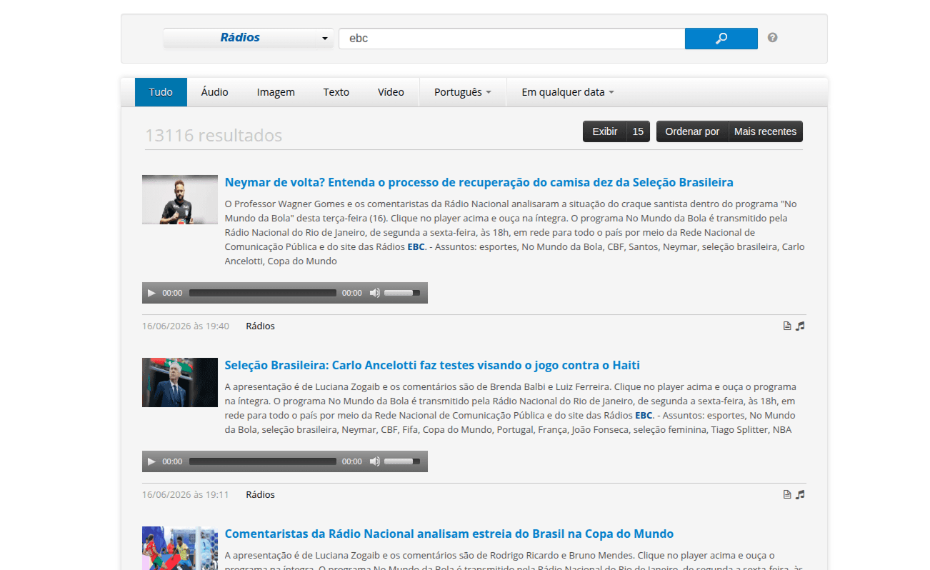 Previous search experience before redesign